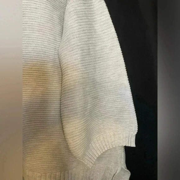 CYRUS Woman’s Gray Knit Sweater NWT Ribbed High Neck Dolman Sleeve Size 1X Plus - Picture 3 of 5